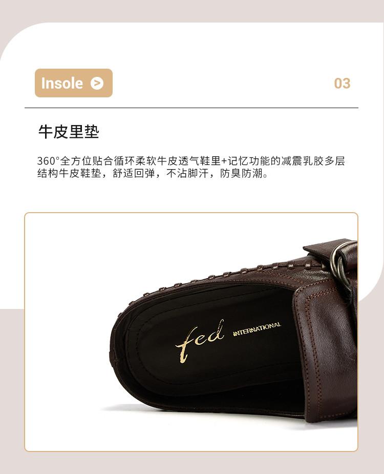 26 Spring/Summer New Women's Shoes Genuine Leather Retro Muller Lefu Shoes Half Slippers Women's Outerwear
