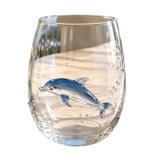 Unique Coastal Style Drinking Glass 12oz Octopus Water Cup Embossed Design Hand Painted Marine Cup for Ocean Lovers Home Bar Decor Decorative Theme