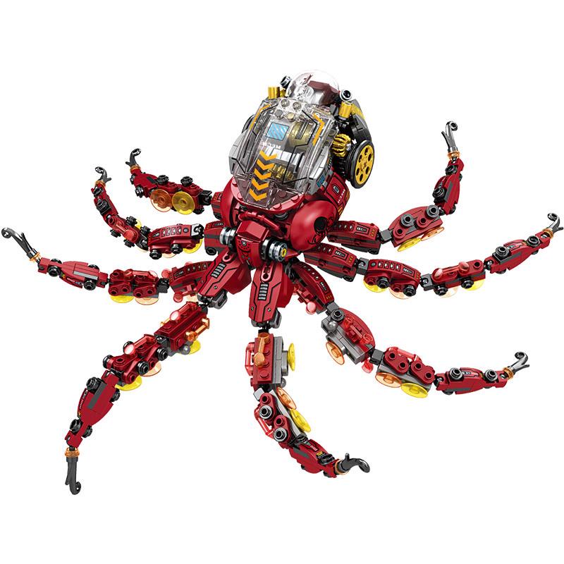 High-end Electric Octopus Building Block Toy for Boys and Children - Perfect Birthday Gift