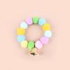 Pet Dog Rainbow Hair Ball Necklace Collar Pet Dog Cat Pet Fur Ball Collar Neckties Dog Grooming Accessories For Christmas Gift