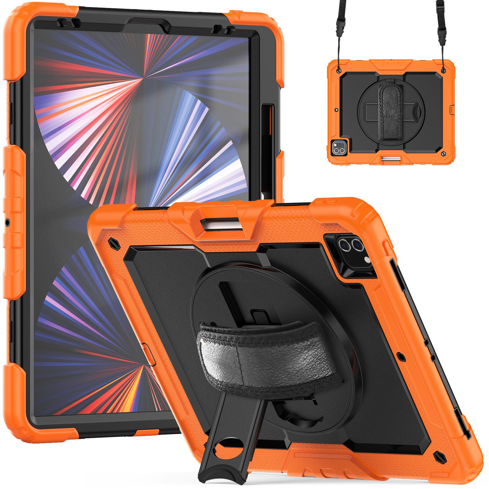 

Armor Stand Case Universal For iPad Pro12.9 2018 2020 2021 2022 3rd 4th 5th 6th Gen Hybrid Cover With Screen Protector 3-Layers Pro 12.9 2018 2020