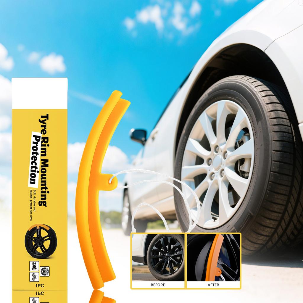 Rim Protector, Tire Rim Installation Protector, Car And Motorcycle Rim Protector, Tire Assembly Edge Rope