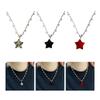 Sternanhänger Halskette Schlüsselbein Kette Gepunkteter Stein Choker Kette Halskette Pullover Kette Feinschmuck Geschenk für Frauen