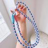 Colorful Lanyard Woven Rope Girls' Crossbody Shoulder Strap  Anti-loss Sturdy Lanyard Keychain  Four-strand Mobile Phone Lanyard