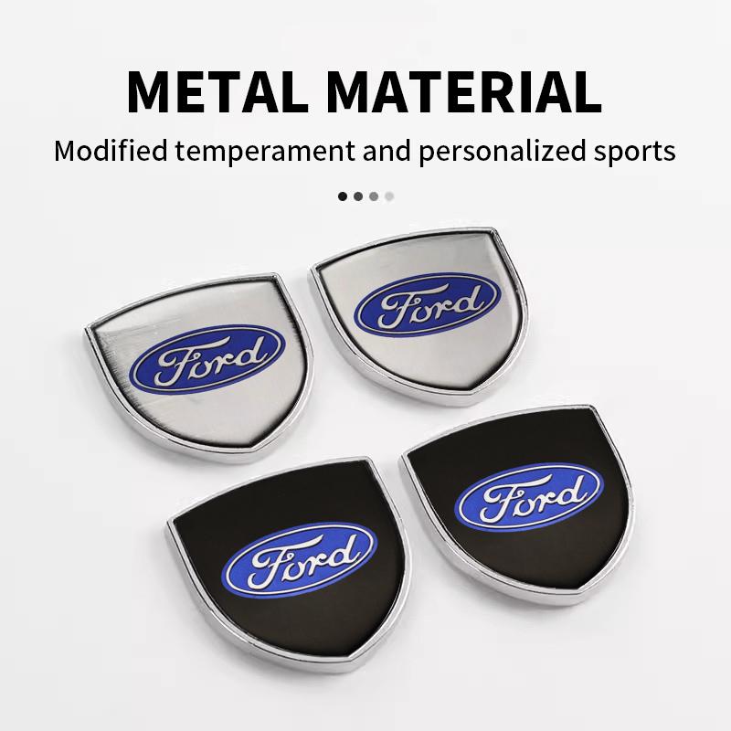 Autocolante Embleme Insigne Metalice 3D pentru Caroserie, Portbagaj, Geam, Ușă Pentru Ford Fiesta Mondeo Fusion Escape Shelby Edge Kuga