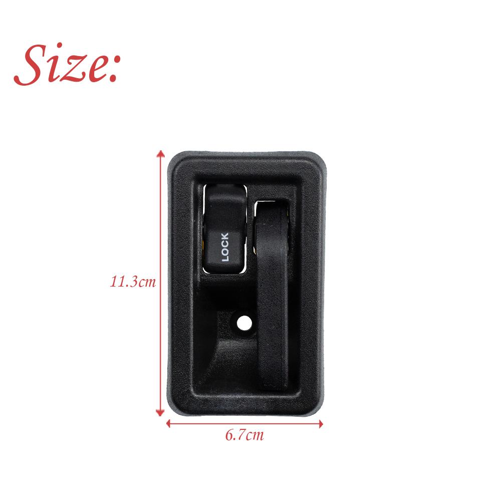 Inside Door Handles Interior Pair Left & Right 55176477AB 55176476AB for 1987-2004 Jeep Wrangler YJ