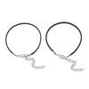 10Pcs/lot Dia 1.5/2mm Leather Cord Necklace With Clasp Adjustable Braided Rope for Jewelry Making DIY Necklace Bracelet Supplies