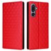 For Samsung Galaxy M36 5G Case Wallet Rhombus Imprinted Leather Phone Cover