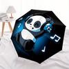 1 Stück Panda Beats Auto Auf/Zu, Ganzjahres-Tragbarer Faltregenschirm für Damen & Herren, Reisen, Alltag, Formelle Anlässe - Kompakter Luxus-Sonnenschirm, Outdoor