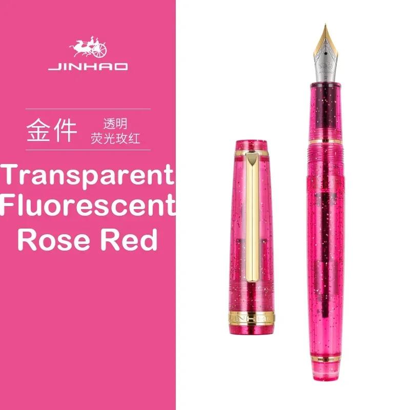 Jinhao 82 Fountain Pen New Color Acrylic Luxury Ink Pen EF/F/M/Bent Nib Business Office School Supplies Writing Pen Stationery