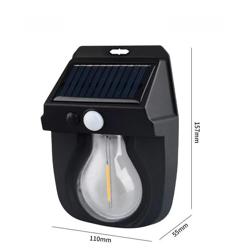 

Solar Power Outdoor Wall Light, Waterproof Garden Lamp for Yard Fence Motion Sensor, Auto Illumination for Security & Decoration solar light