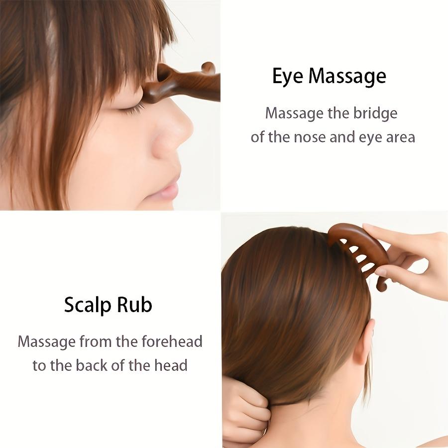 A Massage Comb, Small Dolphin Meridian Massage Comb, Head Massage Comb Gua Sha Comb Wide Tooth Comb Gentle Scalp Massager Relaxation Massage Tools