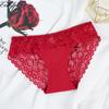 Panty for Women Lace Transparent Hollow Seamless Underwear Solid Low Waist Female Lingerie Briefs