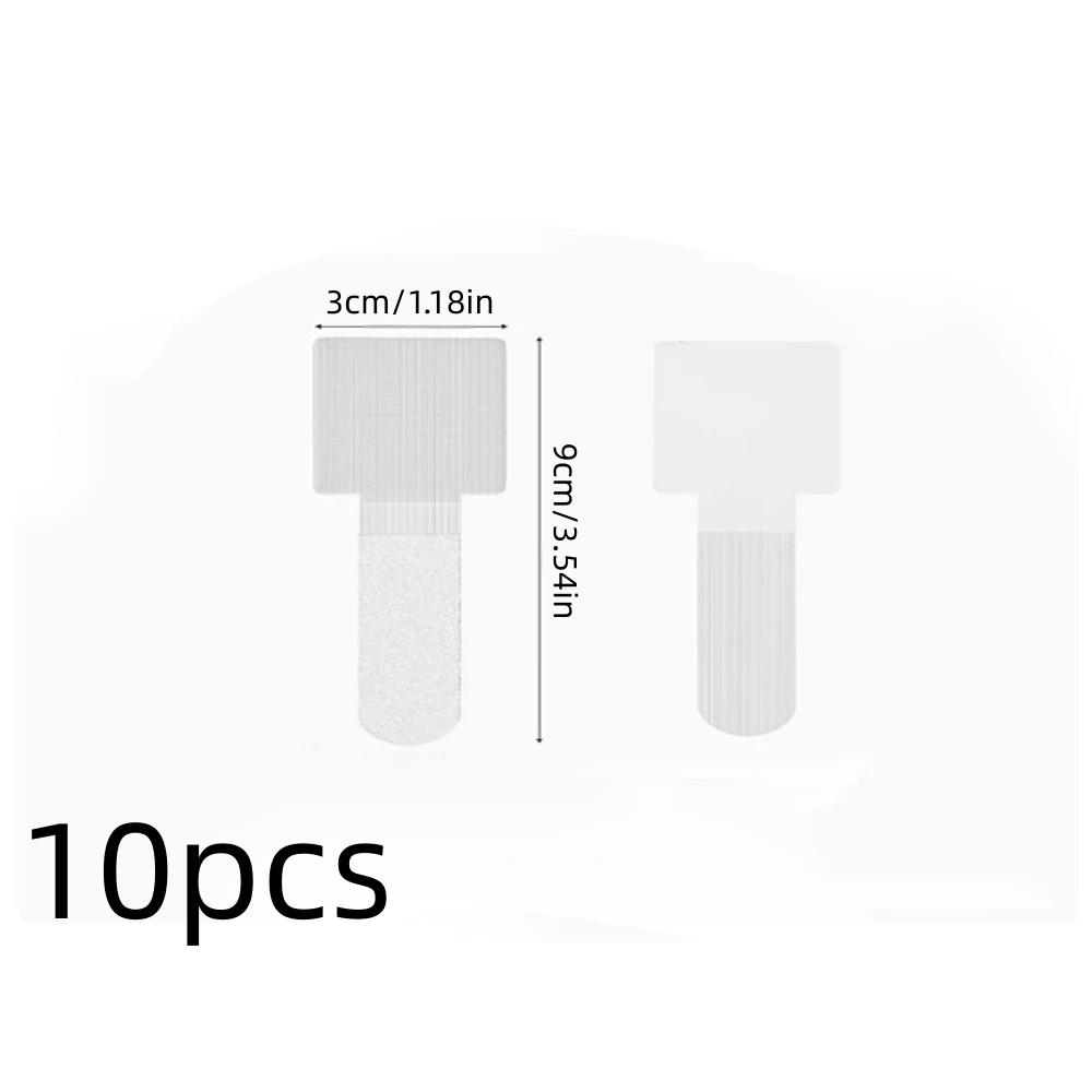 10PCS Ties Fastening Wire Reusable Cable Organizer Cord Rope Holder Self Adhesive Adjustable Organizer Strap Desk Management