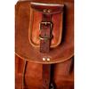 Bag Men's Vintage Genuine Leather Rucksack Laptop Backpack Brown Travel New Real
