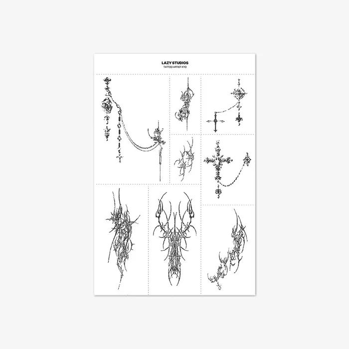 

Тату-мастер Kyo 01 Временная наклейка-тату