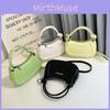 Fashionable Hard Texture Clutch Bag 2022 New Pure Color Chain Shoulder Bag