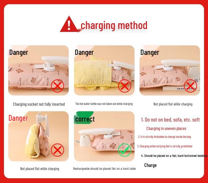 Bolsa de Água Quente de Pelúcia Fofa à Prova de Explosão para Meninas - Aquecedor de Mãos e Conforto Abdominal