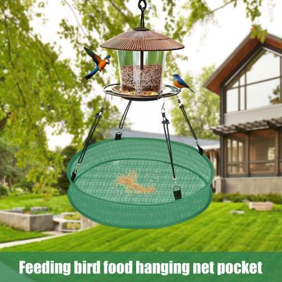 1/2Pcs Birds Feeding Network Mesh Trap for Hanging Birds Feeder Durable Birdseed Hoop Birds Feeding Platform Accessories