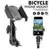 Bicycle Phone Holder Motorcycle Handlebar Mount - Anti-Slip Clip Stand Adjustable 360° Rotation Phone Bracket for Cycling