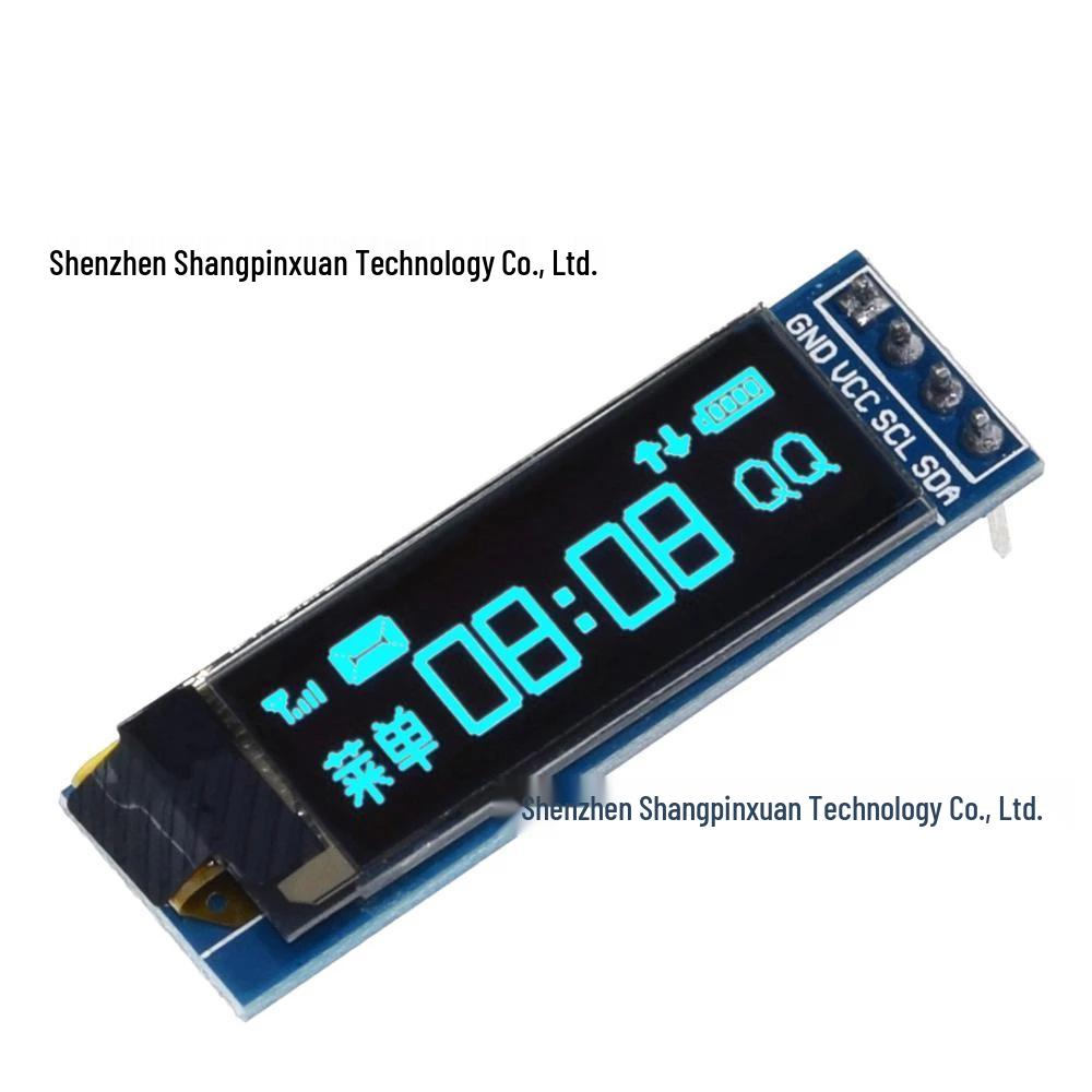 0.91-inch Dual-Color OLED Display Module, Compatible with 3.3V-5V