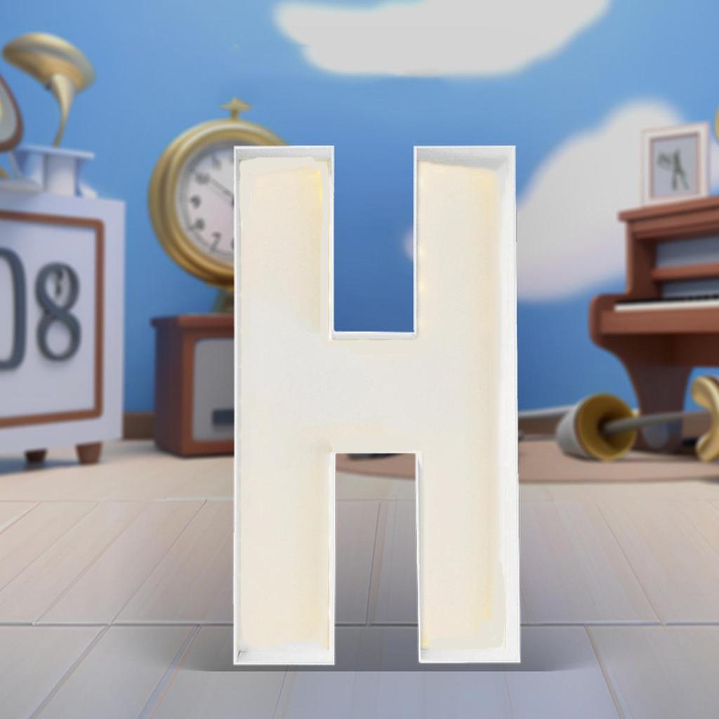 1Pc 64cm Mosaic Balloon Frame Letters Big Marquee Light Up Letters DIY Kit for Birthday Party Wedding Backdrop Decor Letter A-Z Pre-Cut Foam Board