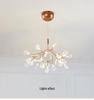 Nordic Minimalist Firefly Branch Chandelier for Restaurant, Hotel, and Villa
