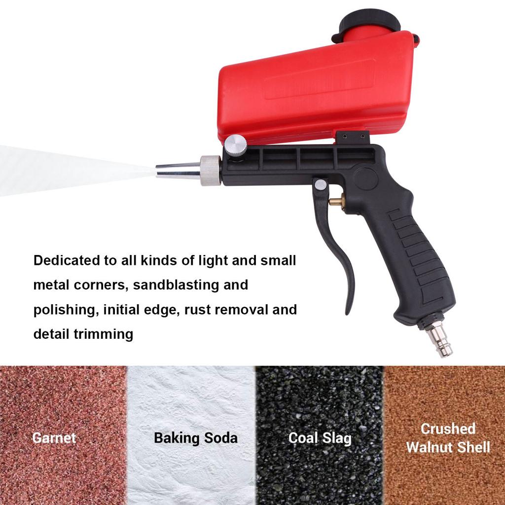Factory Spot Portable Gravity Sandblasting Gun Air Tools Professional Adjustable Small Sandblasting Gun