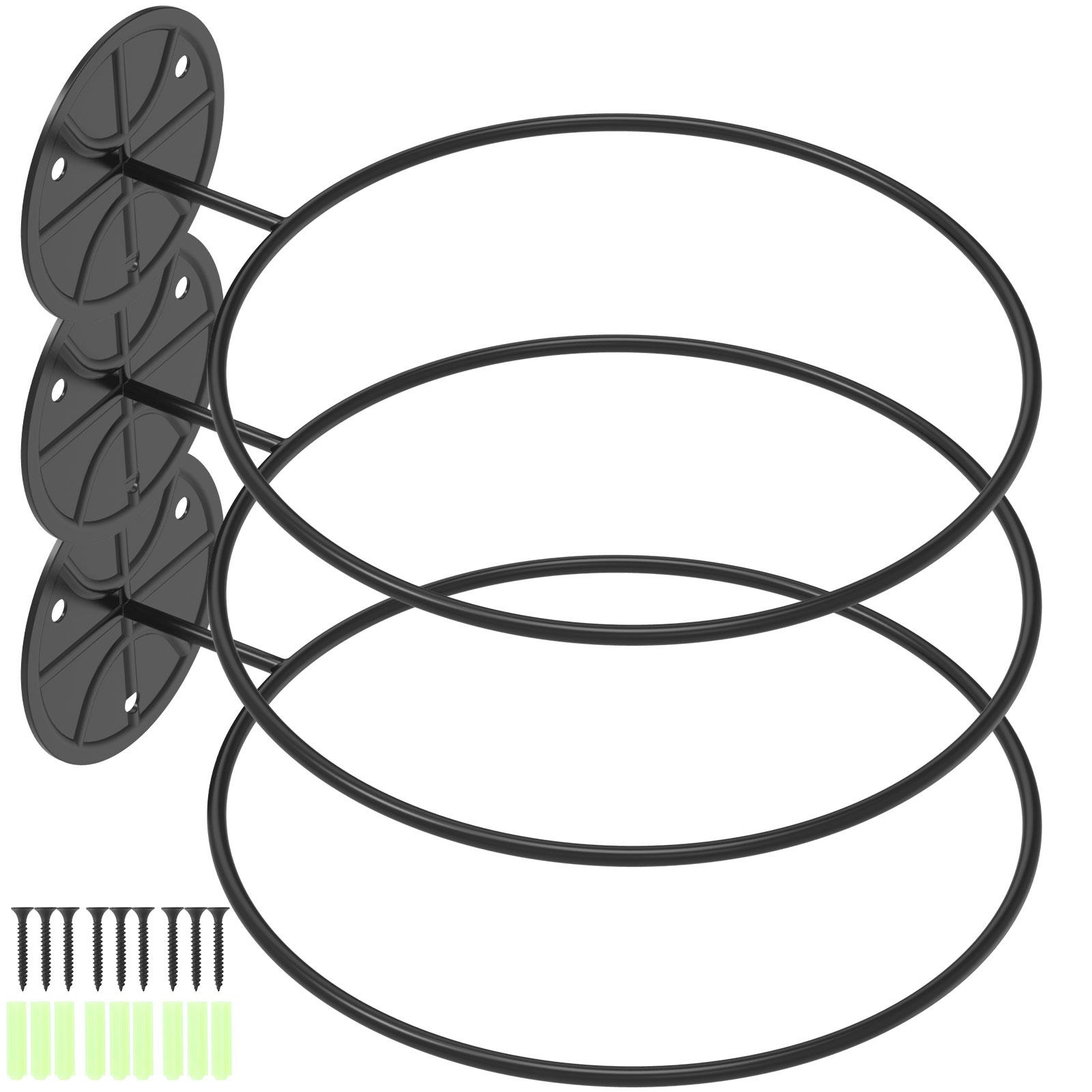 

3/4 шт. Стойка для хранения баскетбольных мячей Металлическая настенная стойка для демонстрации футбольных волейбольных мячей Круглость Уникальный декор