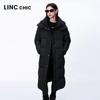 Jinyujie Women's Maillard Long Thickened Duck Down Puffer Jacket
