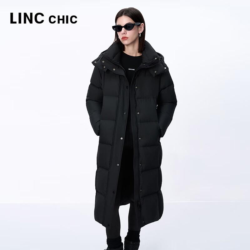 Jinyujie Women's Maillard Long Thickened Duck Down Puffer Jacket