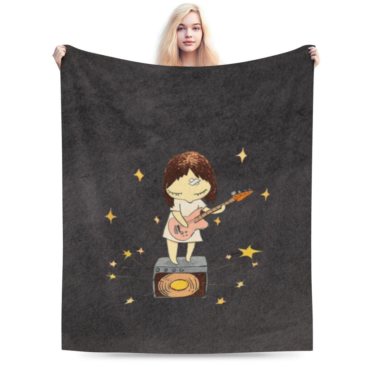 Guitar Girl Indie Souls Custom Warm Party An UltraSoft Micro Fleece Blanket 75x100cm (30x40inch)