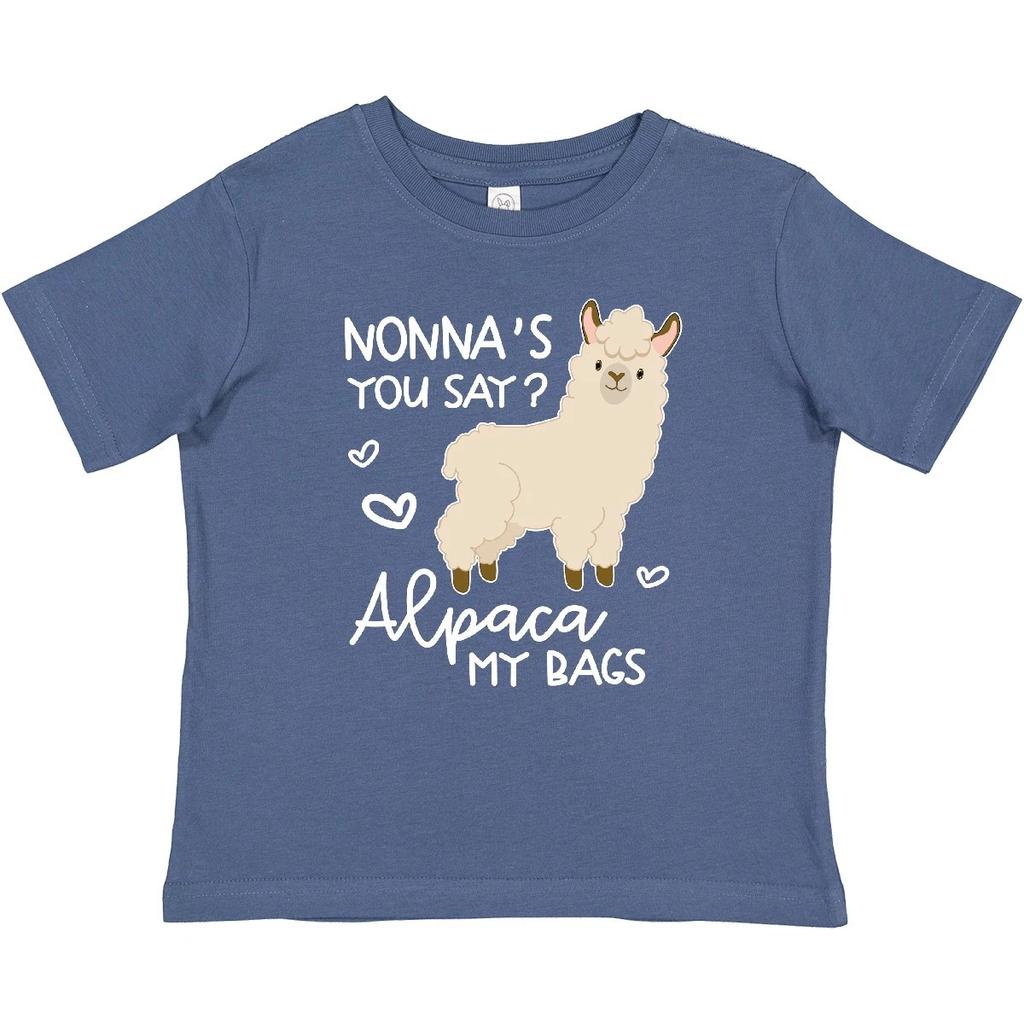 Inktastic Nonna's You Say Alpaca My Bags Baby T-Shirt Animals Llama Cute House