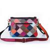 Bags Women'S Bags Sheepskin Portable Shoulder Messenger Bags Splicing Retro Flower Bags