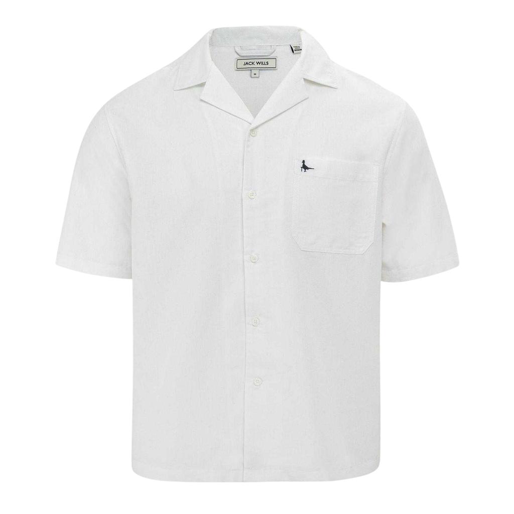 Jack Wills Mens Patterned Short-Sleeved Shirt