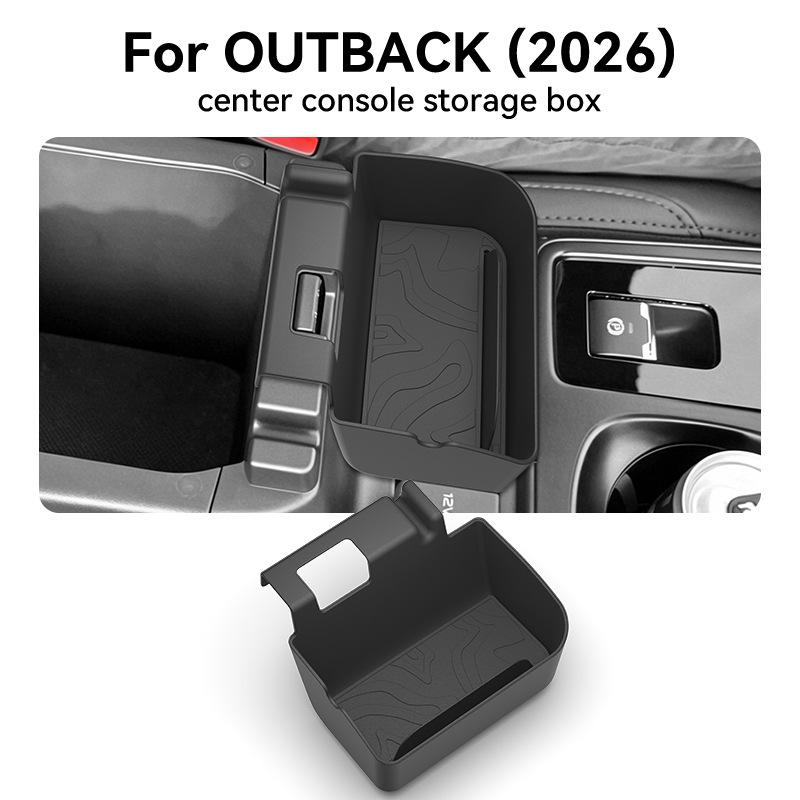 Center Console Storage Organizer For 2026 Subaru Outback Car Interior Storage Box Tray Auto Modification Accessories