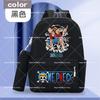 2pcs One Piece Backpack with Pencil Case Student Schoolbag Casual Large Capacity Backpack Boys Men Cartoon Anime Bookbag Gift