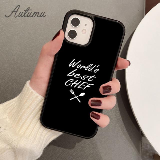 Baking Cook Chef Phone Case for iPhone 11 12 13 14 Pro Max Mini X XR XS SE 2020 6S 7 8 Plus Samsung Galaxy S21 S22 Shell Coque