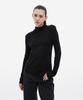 Jaa [Jaah] Wool Blended Layered Turtleneck_Black