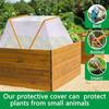 Garden Row Plant Protector Πτυσσόμενο Υπερυψωμένο Κήπος Κάλυμμα φυτωρίου φυτώριο με Ground Nails Vegetable Rows Guard Θερμοκήπιο για την προστασία των φυτών