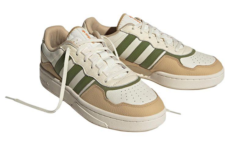 Men's Sneakers Adidas Originals Courtic Comfortable Slip Resistant Low Top Skateboard Shoes Unisex Beige Green
