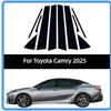 10Pcs Glossy Black For Toyota Camry 2026 Car Window Door Pillar Posts Cover Trim Decoration Stickers Auto Accessories