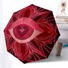 Eye of Heart Mandala Automatic Opening Rain Umbrella - Portable Folding Design, Outdoor Umbrella for Fans, Travelers & Daily Use, Perfect Gi
