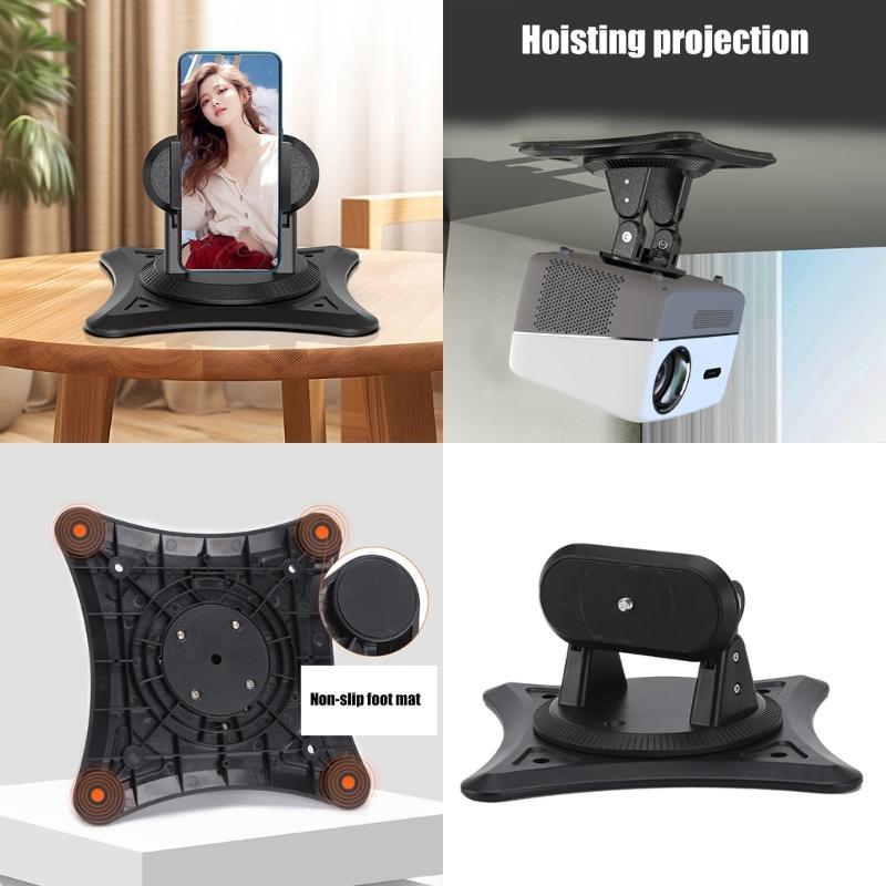 Desk Projector Stand Holder 360 Degree Rotating Bracket Projector Ceiling Mount Bracket Multifuctional Stand