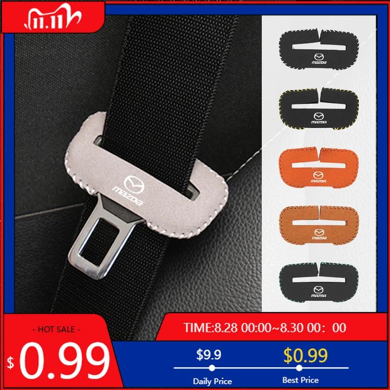 2025 Hot Car Seat Belt Clip Protector Seatbelt Buckle Plug Protective Cover For Mazda 3 6 2 5 Axela Atenza Demio CX3 CX5 MX3 MX5