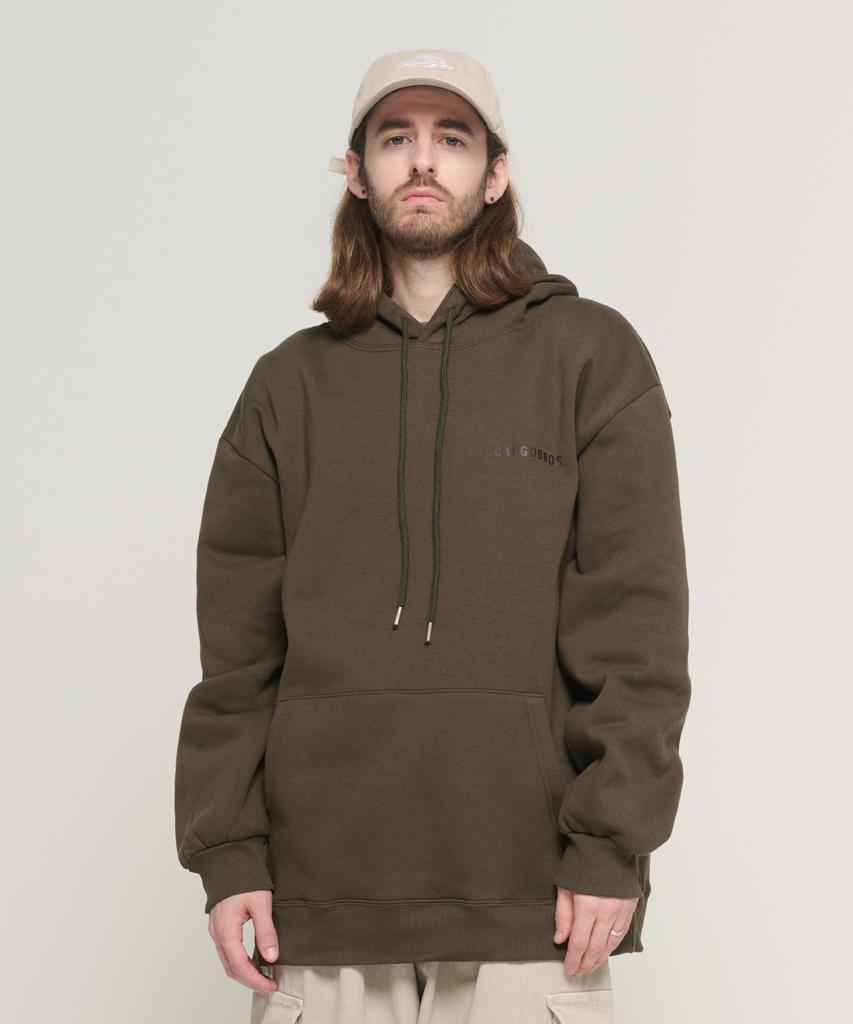 Wesentlicher Logo Oversized Hoodie (khaki)