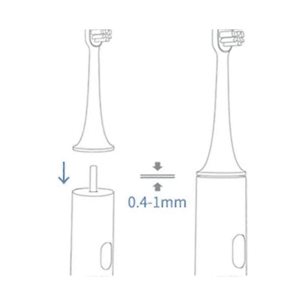 10 Pack Compatible with Wondersmile Electric Toothbrush Replacement Brush Heads, Black