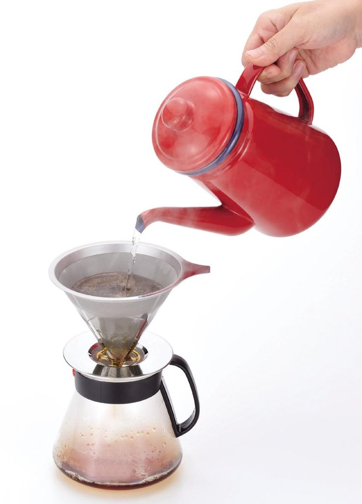 Pearl Metal Coffee Dripper, Stainless Steel, Break Time, HB-2307