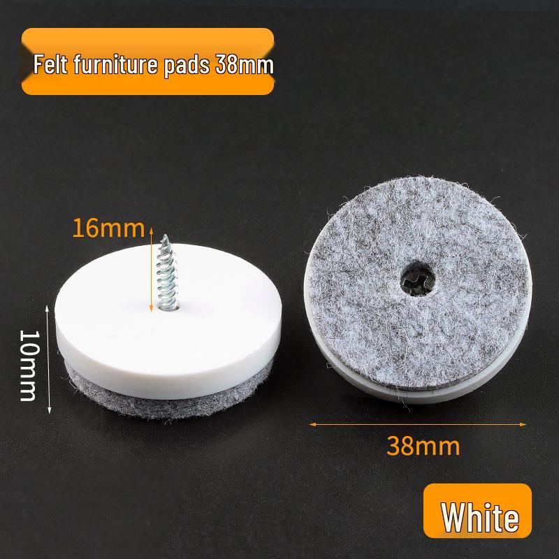 Precision Silent Anti-Slip Leg Pads & Self-Tapping Screws for Chair, Table, and Stool.
