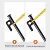 5pcs 20-40CM Metallic Tent Pegs Cast Iron Stakes for Outdoor Canopy Sunshade Accessories